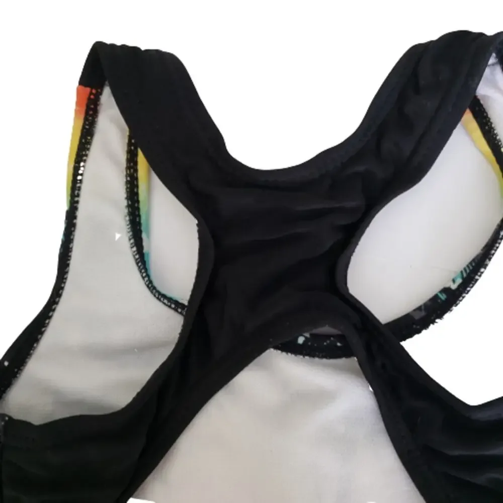 2 For $5 Sale Girl's Tropical Island One Piece Swimsuit Size XS (4/5)